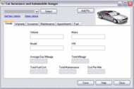 Car Insurance and Automobile Manager screenshot